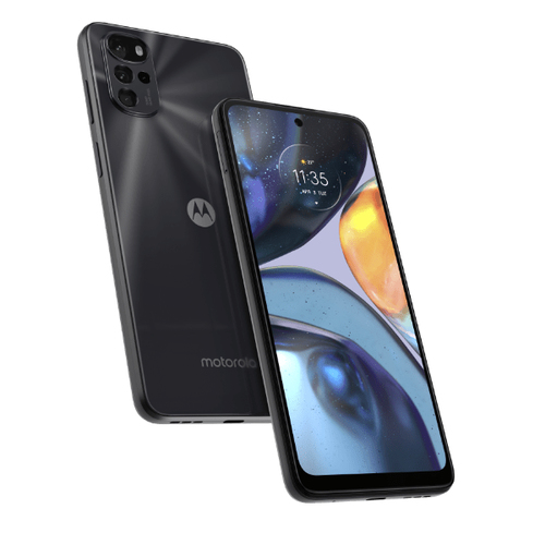 Motorola 22 16,5 cm (6.5") Две SIM-карты Android 12 4G USB Type-C 4 GB 64 GB 5000 mAh Черный