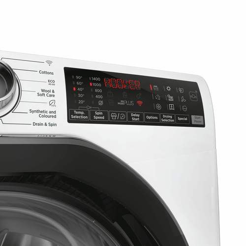 Hoover H-Wash&Dry 350 H3DPS41066TAMB80 Wifi Connected 10Kg/6Kg Washer Dryer with 1400 rpm - White - D Rated [Wash&Dry], A Rated [Wash Only], White - image 4