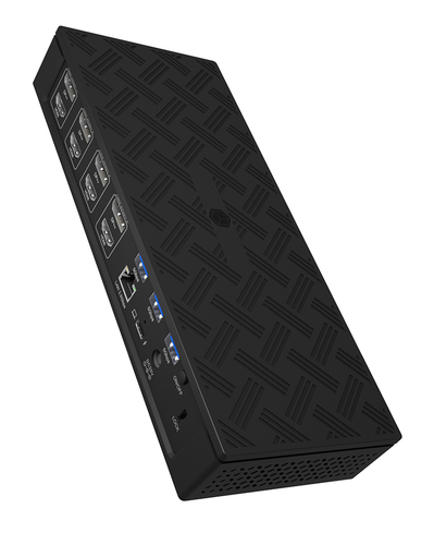 ICY BOX IB-DK2288AC Проводная USB 3.2 Gen 2 (3.1 Gen 2) Type-C Черный