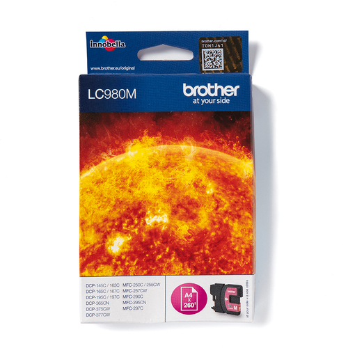 Original Brother LC980M Magenta Ink Cartridge - image 1