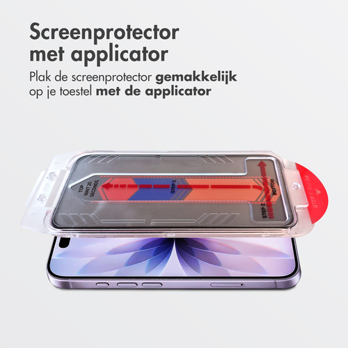 Accezz Gehard Glas Privacy Screenprotector + Applicator voor de Apple iPhone 17 - Screenprotector 6.1", afbeelding 3