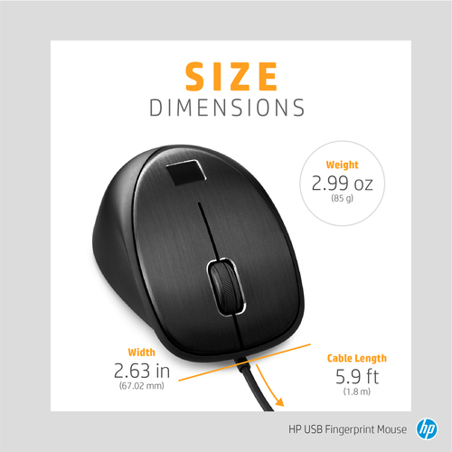 HP USB Fingerprint Mouse – image 9