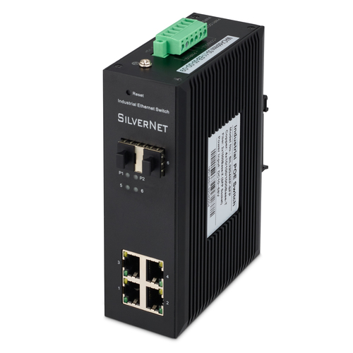 SilverNet 3204MP-SFP Managed L2 Gigabit Ethernet (10/100/1000) Power over Ethernet (PoE) Black – image 1