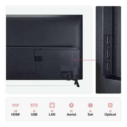 55" LG QNED70 Qned AI 4K Hdr Smart TV 2025 - 55QNED70A6A, Black - image 5