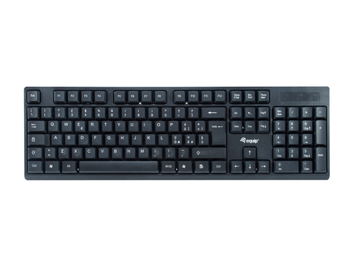 Equip Wireless Tastatur + Maus, Layout italienisch schwarz, afbeelding 2