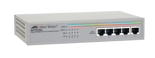 Allied Telesis 10/100TX x 5 ports Unmanaged Fast Ethernet Switch