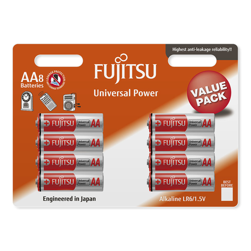 Fujitsu LR6(8B)FU Vienreizējas lietošanas baterija AA Sārmaina akumulatoru baterija