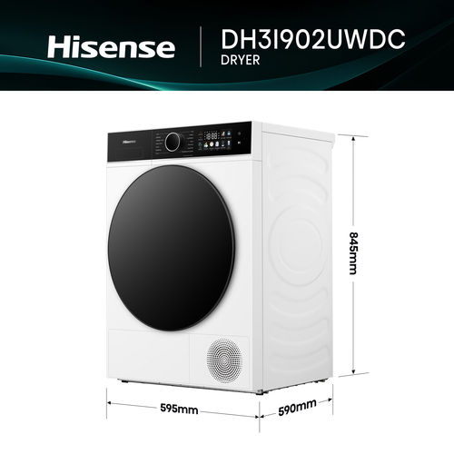 Hisense DH3I902UWDC tumble dryer Freestanding Front-load – image 5