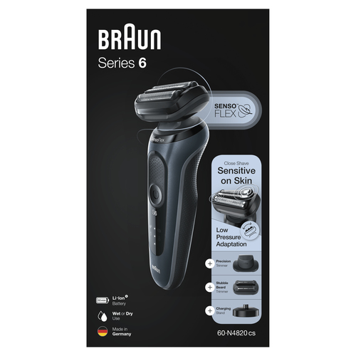 Braun Series 6 60-N4820cs Foil shaver Trimmer Grey – image 7