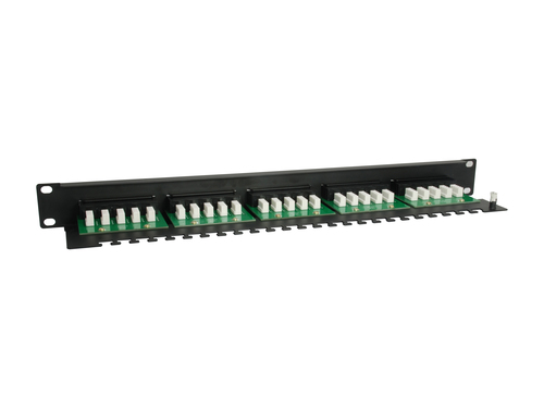Equip Patchpanel 25x Cat3 19" 1U Dual-IDC-komp. zwart, afbeelding 6
