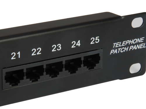 Equip Patchpanel 25x Cat3 19" 1U Dual-IDC-komp. zwart, afbeelding 2