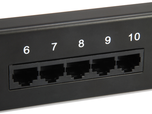 Equip Patchpanel 25x Cat3 19" 1U Dual-IDC-komp. zwart, afbeelding 3