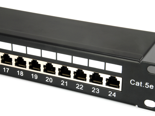 Equip Patchpanel 24x RJ45 Cat5e 19" 1HE zwart, afbeelding 5
