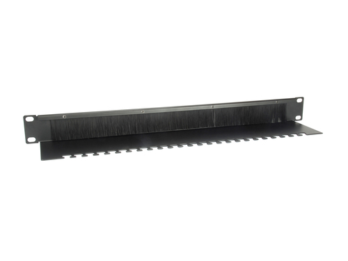 Equip 19" Kabelgoot 1HE met BÃ¼rsteneinsatz zwart, afbeelding 2