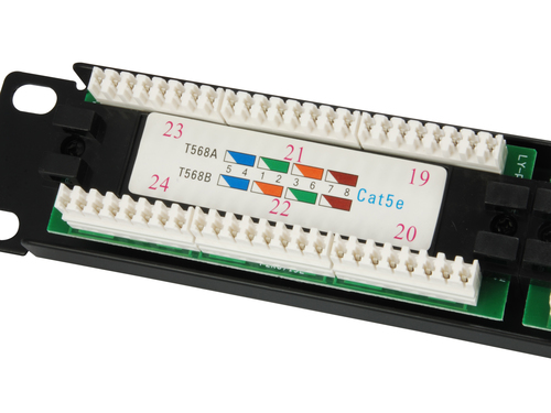 Equip Patchpanel 24x RJ45 Cat5e 19" 1HE zwart, afbeelding 6