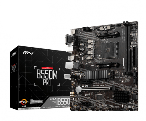 MSI B550M PRO материнская плата AMD B550 Разъем AM4 Микро ATX