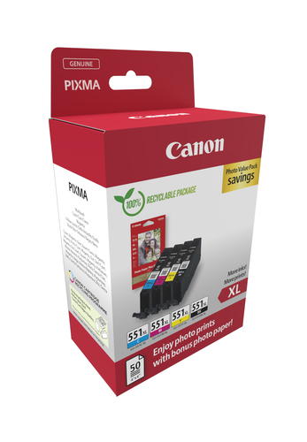 Canon 6443B008 inktcartridge 4 stuk(s) Origineel Hoog (XL) rendement Zwart, Cyaan, Magenta, Geel, afbeelding 2