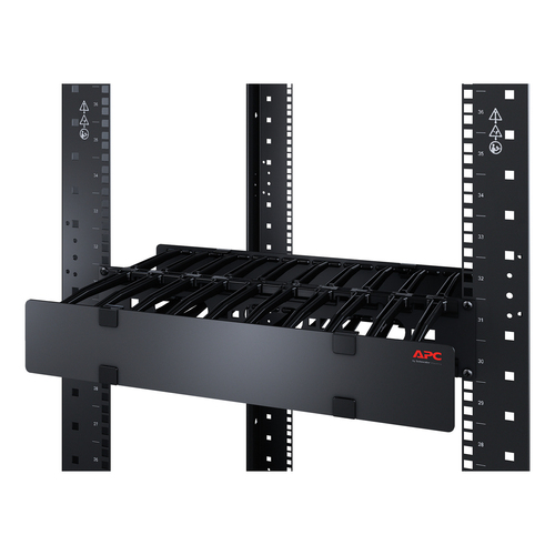 APC Horizontal Cable Manager Single-Sided with Cover - Rekkabelbeheerpaneel met bedekking, afbeelding 2