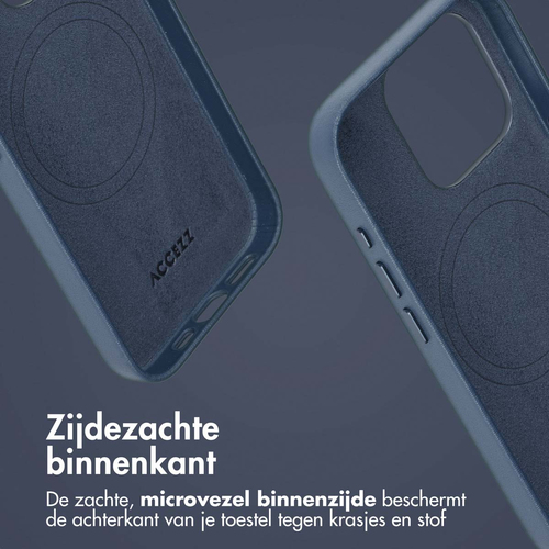 Accezz Leather Bookcase 2-in-1 met MagSafe iPhone 15 Pro - Nightfall Blue, afbeelding 8