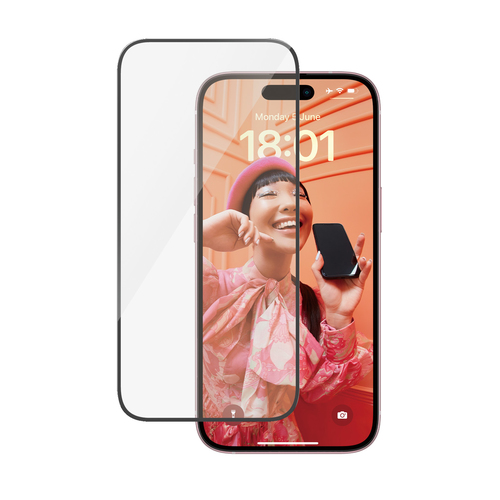 PanzerGlass Screen Protector iPhone 15 | Ultra-Wide Fit