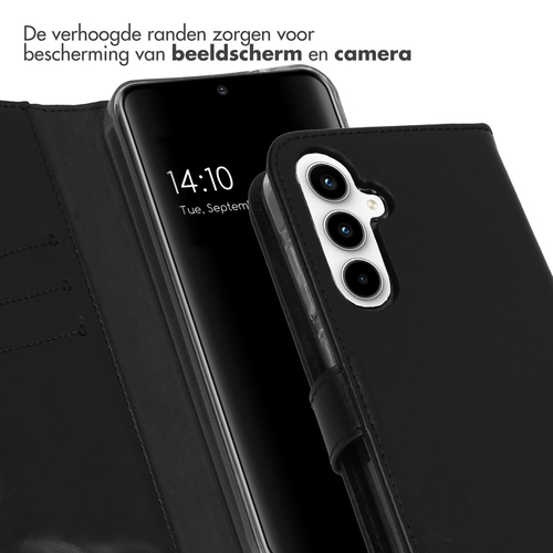 Selencia Echt Lederen Bookcase Samsung Galaxy A55 - Zwart, afbeelding 4