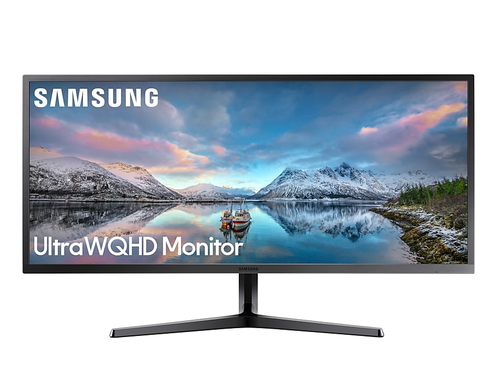 Samsung S34J550WQL - SJ55W Series - monitor LED - 34 341 visible - 3440 x 1440 UWQHD 75 Hz - VA - 300 cd/m² - 30001 - 4 ms - 2xHDMI DisplayPort - gris oscuro/azul - LS34J550WQLXZX