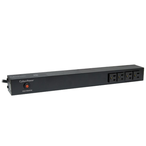 CyberPower PDU15B4F8R power distribution unit (PDU) 12 AC outlet(s) 1U Black