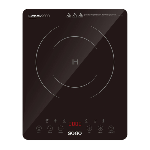 Sogo COC-SS-10246 hob Black Countertop