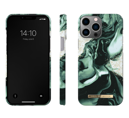 iDeal of Sweden Printed Case iPhone 12PM/13PM Golden Olive Mar – image 2