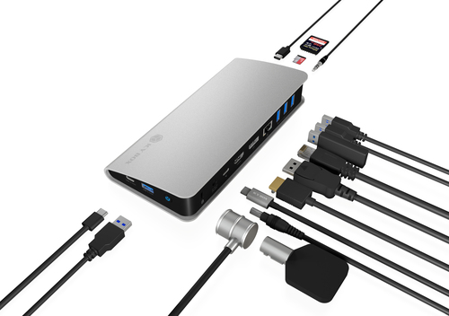 ICY BOX IB-DK2408-C Wired USB 3.2 Gen 1 (3.1 Gen 1) Type-C Black, Silver – image 9