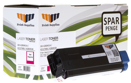 MM Magenta Laser Toner - OKI 42804514 / 42127406 / 42804538 - For OKI C 3100 / 3200 / 5xxx series – image 1