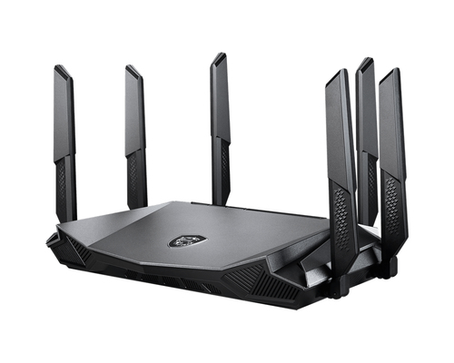 MSI RadiX AX6600 WiFi 6 Tri-Band беспроводной маршрутизатор Гигабитный Ethernet Трехдиапазонный (2,4 ГГц/5Ггц/5ГГц) Черный