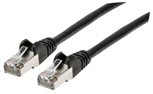 Cable Intellinet Red Cat6a S/FTP RJ45 50 Micras 30cm Color Negro 313834 - 313834