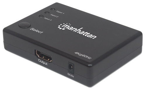 MANHATTAN 4K COMPACT 3-PORT HDMI SWITCH