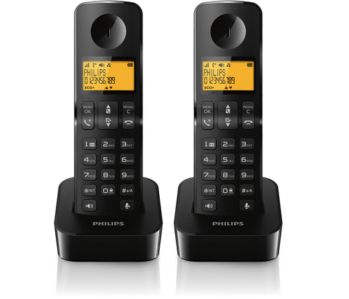 Philips D2102B/FR telephone DECT telephone Caller ID Black – image 2
