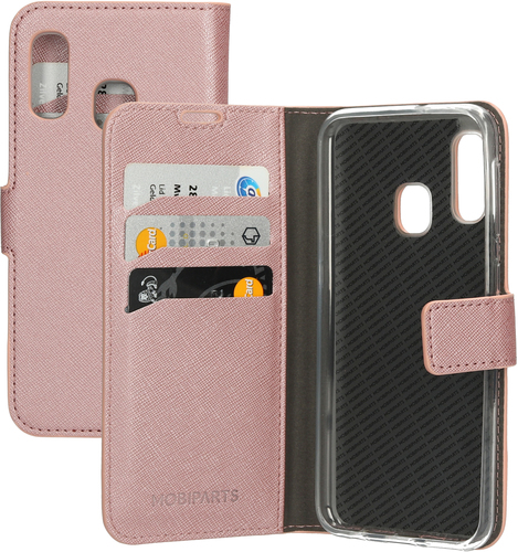 Mobiparts Saffiano Wallet Case Samsung Galaxy A20e (2019) Pink