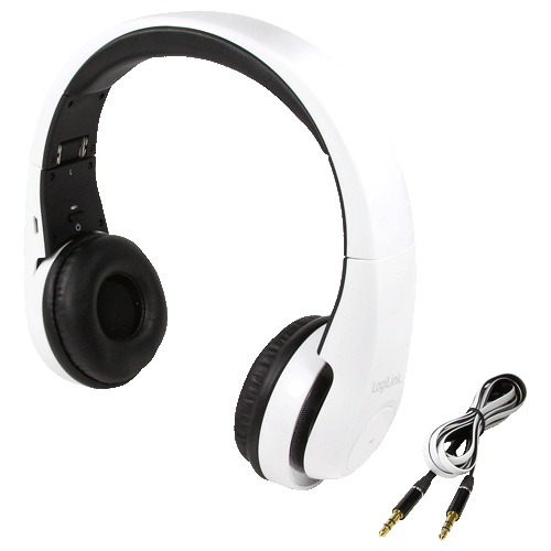 LogiLink BT0017 headphones/headset Wireless Head-band Bluetooth White