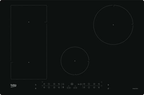 Beko HII84240IFT 80cm IndyFlex Induction Hob with Touch Slide Control