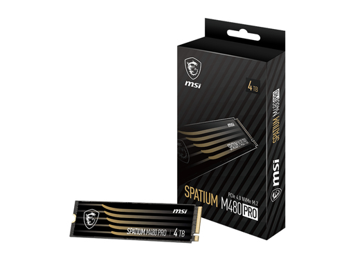 MSI SPATIUM M480 PRO PCIE 4.0 NVME M.2 4TB внутренний твердотельный накопитель PCI Express 4.0 3D NAND