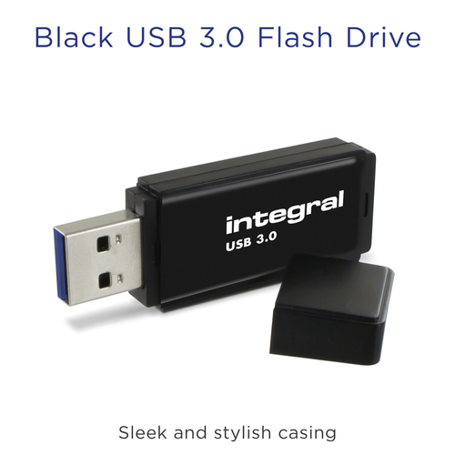 Integral USB 3.0 Memory Stick - 256 GB, Black, Black - image 4