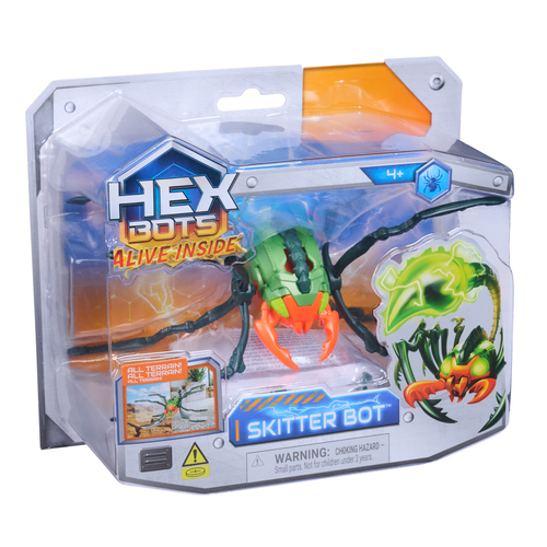 Spin Master HEX BOTS Skitter Bot Scorpion, Robotic Kids Toys with Insect-Like Movement for Indoor/Outdoor Play, Robot Toys for Boys & Girls Ages 4 & Up, Red – image 7