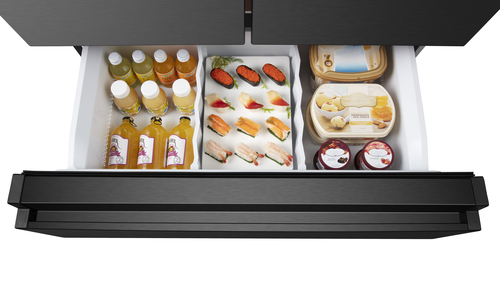 Hisense PureFlat RF749N4SWFE Total No Frost Multi-door American Fridge Freezer - Black / Stainless Steel - E Rated, Black - image 8