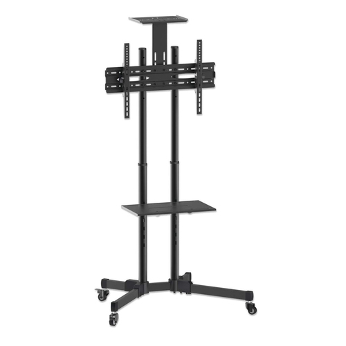 Manhattan Soporte con carrito para TV/monitores, pantallas 37"–65", Compatibilidad VESA: de 200x200 a 600x400 mm (verifique las dimensiones de los cuatro orificios de montaje traseros), carga máxima 40 kg, negro imagen 2