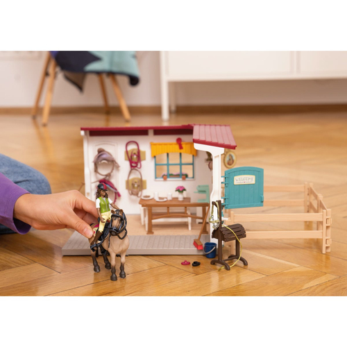 Schleich Horse Club - Zadelkameruitbreiding speelfiguur, afbeelding 2