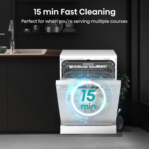 Hisense HS673C60WUK dishwasher Freestanding 16 place settings – image 5