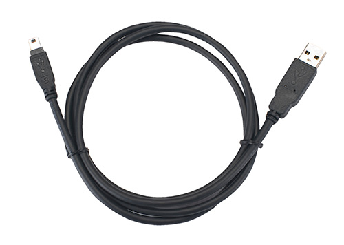 USB CABLE - 6, STRAIGHT USB-MINI5B/USB-A CONNECTORS, COMPATIBLE WITH POCKETJET 3