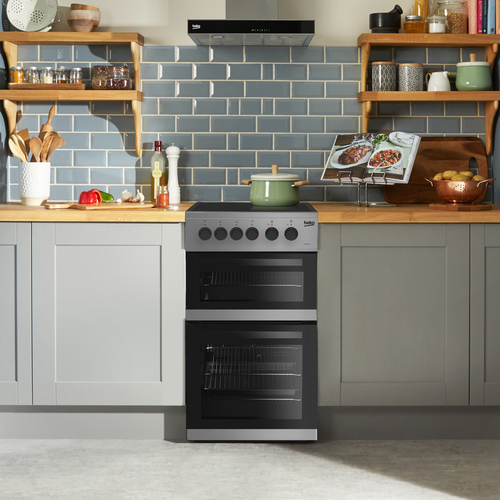 Beko KDC5422AS 50cm Wide Single Oven Electric Cooker with Ceramic Hob - Silver - A Rated, Silver - image 8