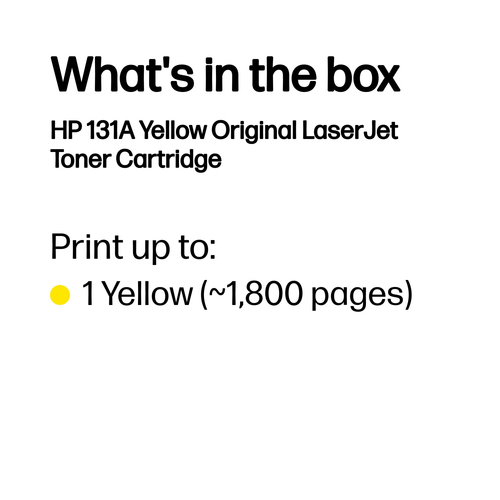 HP 131A Yellow Original LaserJet Toner Cartridge (CF212A) - image 3