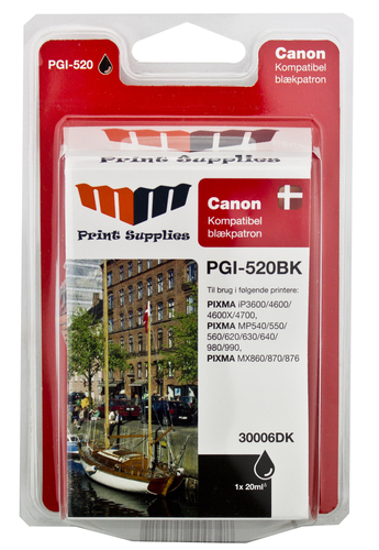 MM Black Inkjet Cartridge - Replaces Canon PGI-520BK (2932B001)