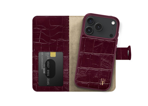 iDeal of Sweden Magnet Wallet+ MagSafe iPhone 17 Pro Max / 18 Pro Max Fine Wine Croco – image 4